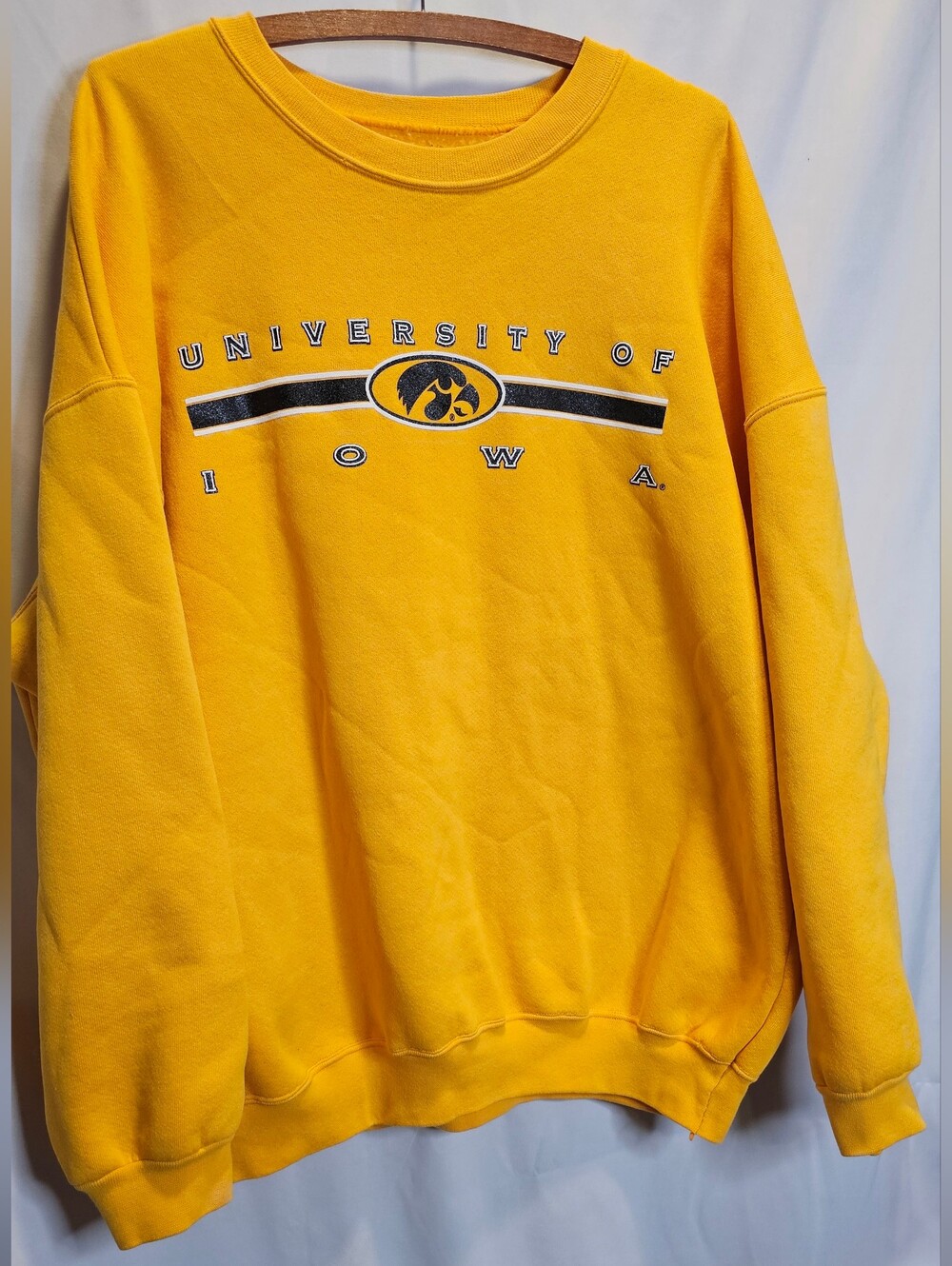 Vintage 90s Hawkeyes University Of Iowa Dodger Sweater